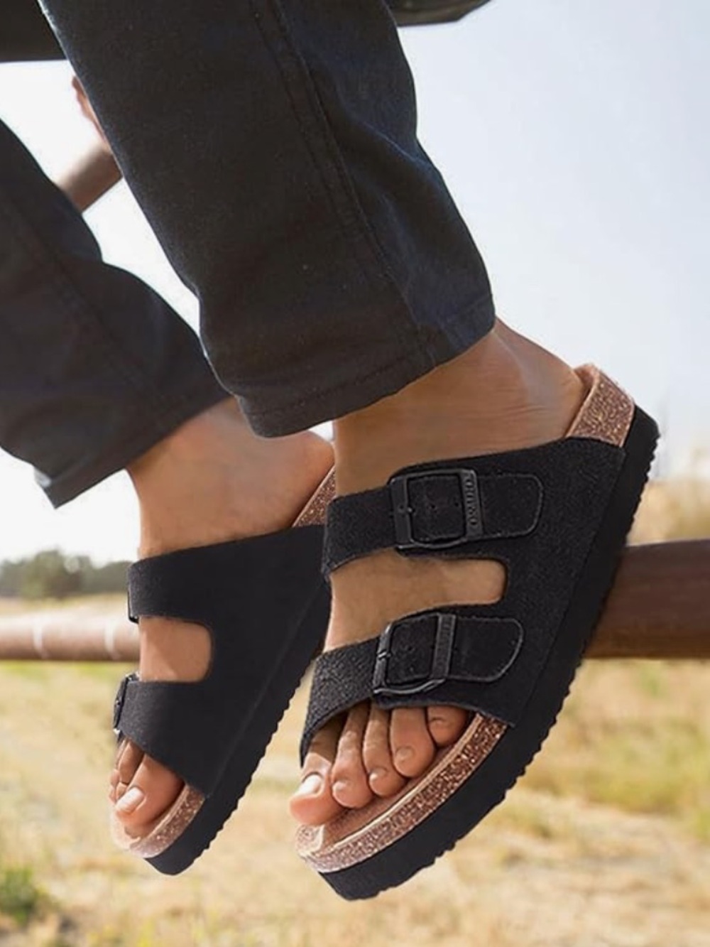 Platform Birkenstock alikes